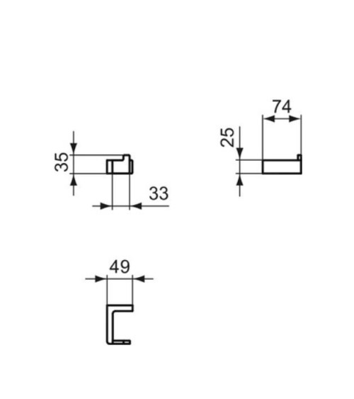 Ideal Standard Conca kabliukas vonios kambariui