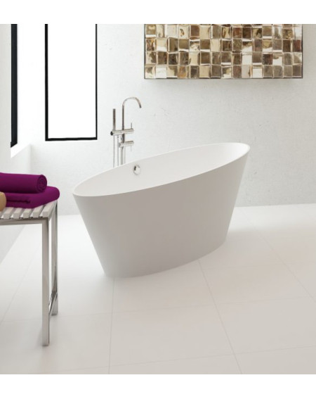 Akmens masės vonia Aura Carmenta, balta