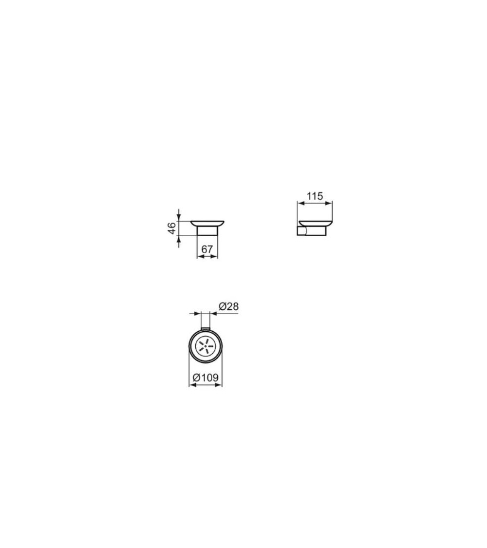 Ideal Standard Conca pakabinama, apvalios formos muilinė