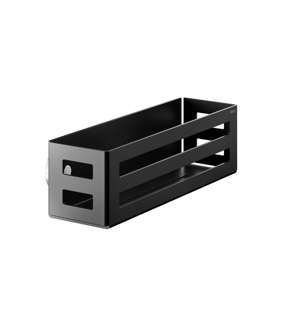 IŠPARDAVIMAS. Keuco dušo krepšelis-lentynėle 320 x 93 x 90 mm black matt