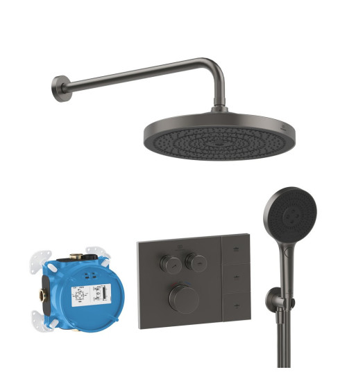 Ideal Standard CERATHERM NAVIGO SOLOS potinkinė termostatinė sistema su 300 mm lietaus galva