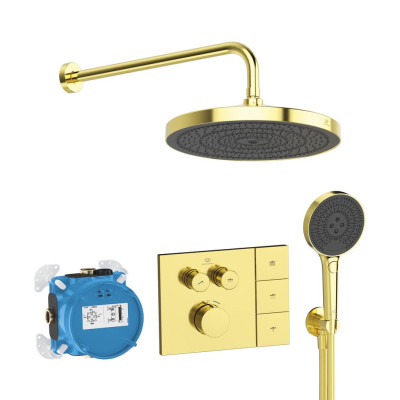 Ideal Standard CERATHERM NAVIGO SOLOS potinkinė termostatinė sistema su 300 mm lietaus galva