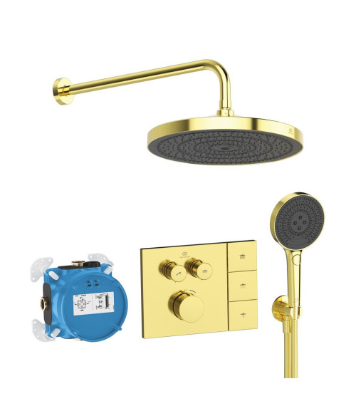 Ideal Standard CERATHERM NAVIGO SOLOS potinkinė termostatinė sistema su 300 mm lietaus galva