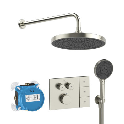 Ideal Standard CERATHERM NAVIGO SOLOS potinkinė termostatinė sistema su 300 mm lietaus galva