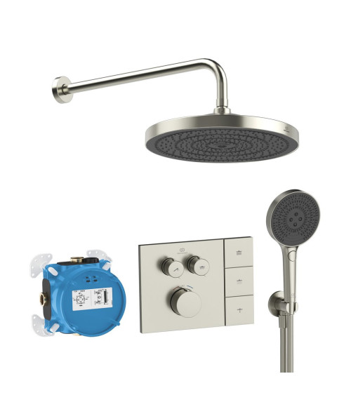 Ideal Standard CERATHERM NAVIGO SOLOS potinkinė termostatinė sistema su 300 mm lietaus galva