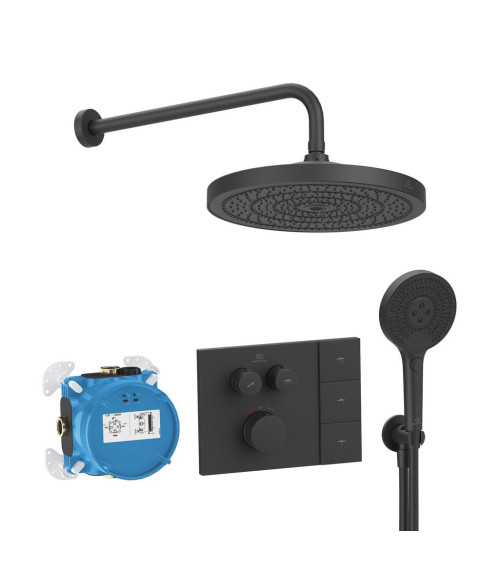 Ideal Standard CERATHERM NAVIGO SOLOS potinkinė termostatinė sistema su 300 mm lietaus galva