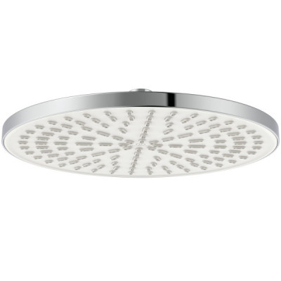 Ideal Standard Idealrain apvali "lietaus" dušo galva, 260 mm skersmuo, chromo/balta spalva