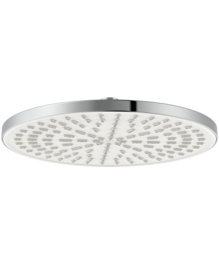 Ideal Standard Idealrain apvali "lietaus" dušo galva, 260 mm skersmuo, chromo/balta spalva