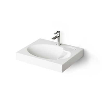 PAA Claro Mini praustuvas 50 x 60 cm, baltos blizgios spalvos (skirtas ant skalbimo mašinos)