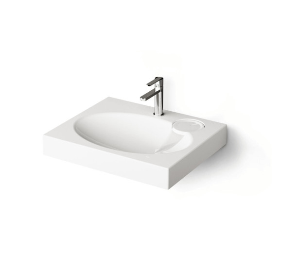 PAA Claro Mini praustuvas 50 x 60 cm, baltos blizgios spalvos (skirtas ant skalbimo mašinos)