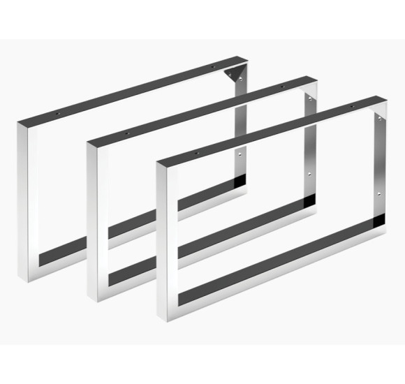 PAA nerūdijančio plieno laikikliai praustuvui Long Step DUO 3 vnt