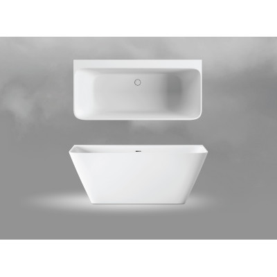 PAA QUADRO WALL prie sienos glaudžama vonia, silkstone 160x75cm