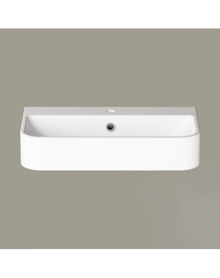 PAA Samba akmens masės praustuvas 70 cm, baltos blizgios spalvos, ISA/00