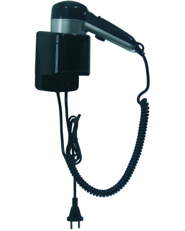 Mediclinics viešbučiams skirtas plaukų džiovintuvas, juodos spalvos