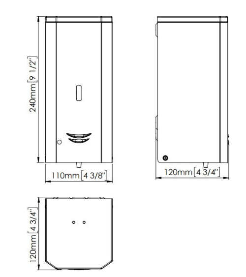 Mediclinics automatinis sieninis skysto muilo dozatorius, pasirinkite spalvą