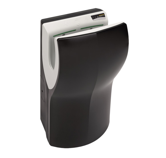 Mediclinics „Dualflow Plus eco“ greitaeigis rankų džiovintuvas, juodos matinės spalvos