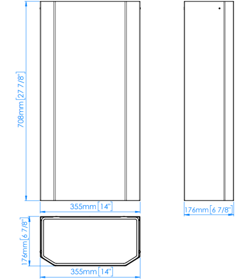 Mediclinics atvira 40 l talpos šiukšliadėžė, pasirinkite spalvą