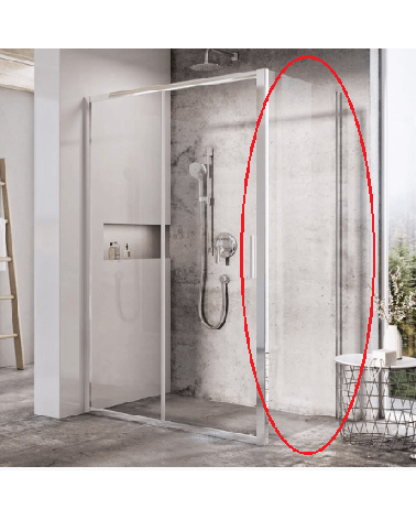 Komplektuojamoji dušo kabinos siena Ravak BLSPS-80,90cm