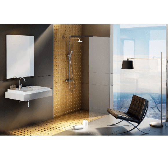 Stacionari dušo sienelė RAVAK Walk in Wall 60-160cm