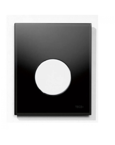 TECEloop stiklinis pisuaro nuleidimo klavišas (juodas stiklas, mygtukas baltas)