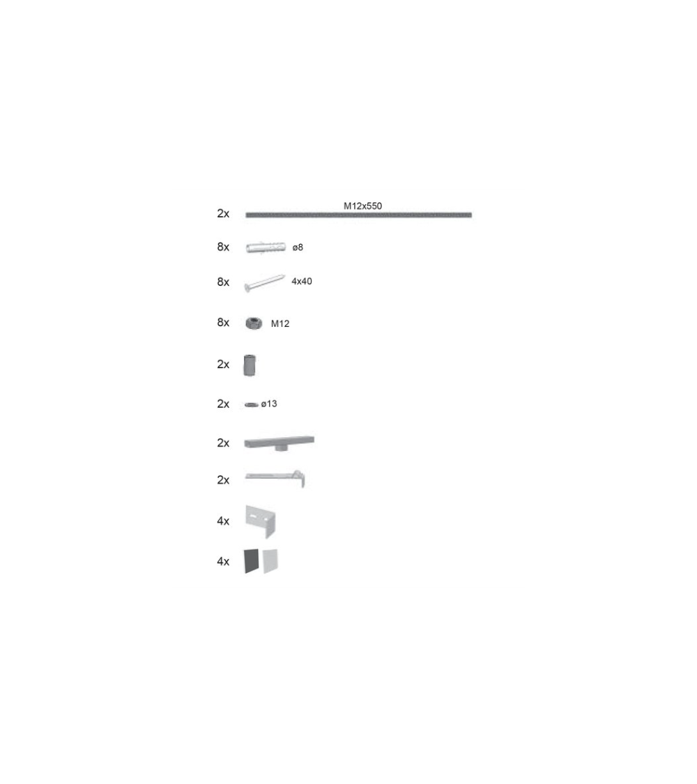Ravak vonios panelės detalių rinkinys Gentiana, NewDay