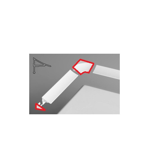 Ravak apdailos juostos kampas bei uždengimai 11