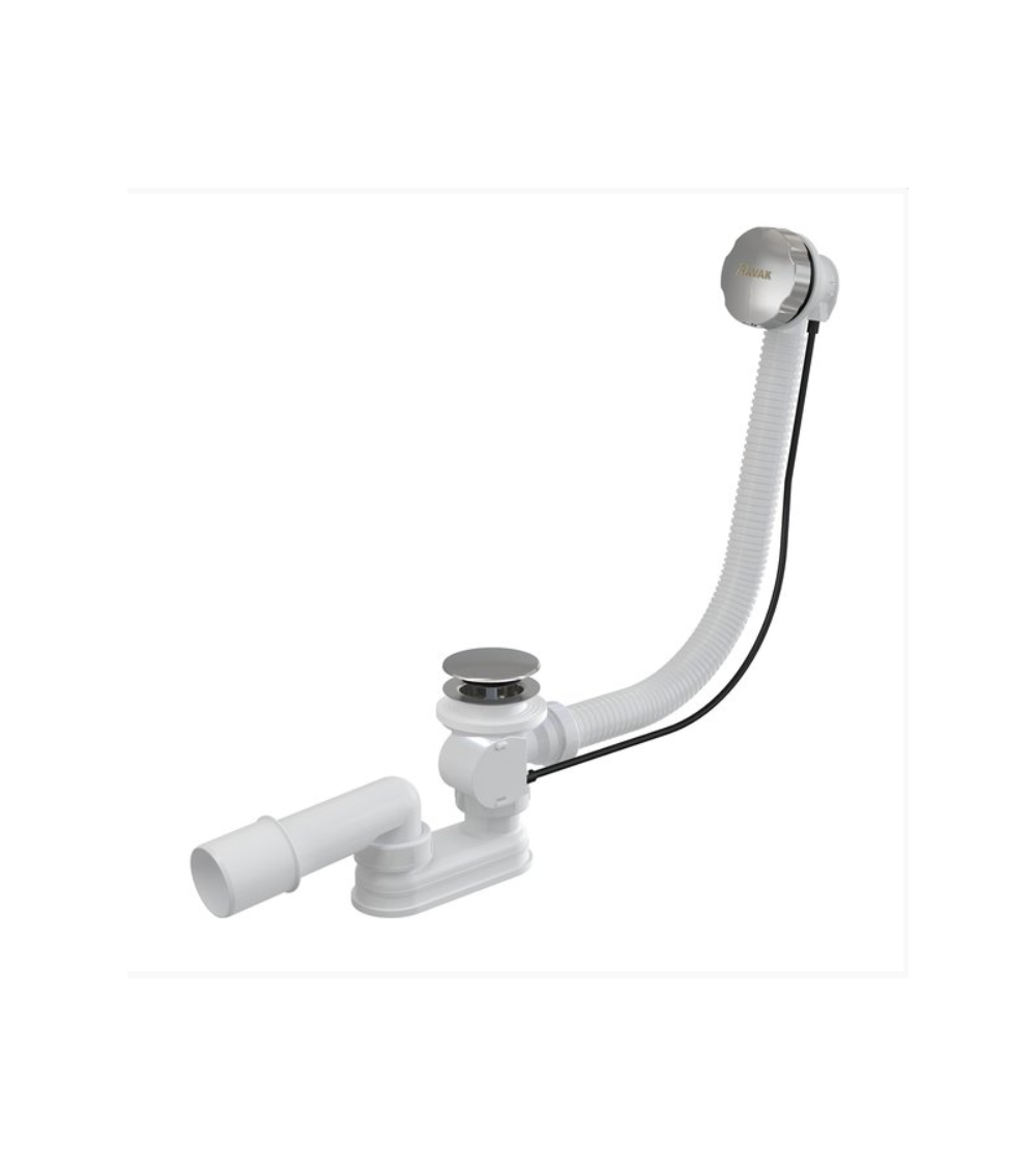 Ravak 800, vonios sifonas, valdomas troseliu, pasirinkite spalvą