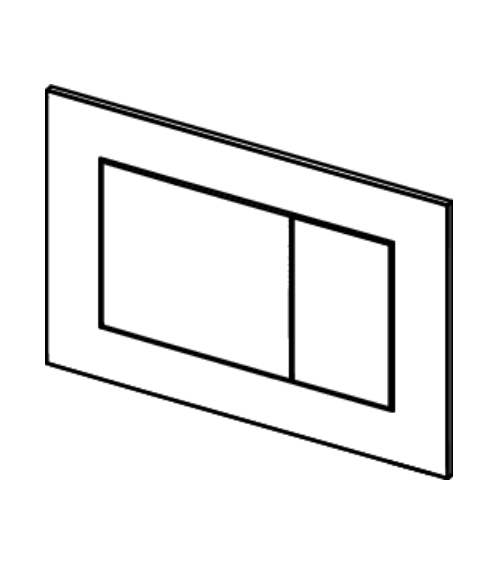 TECEnow plastikinis vandens nuleidimo klavišas, pasirinkite spalvą