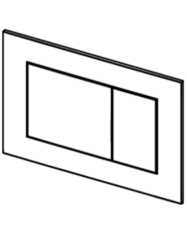 TECEnow plastikinis vandens nuleidimo klavišas, pasirinkite spalvą
