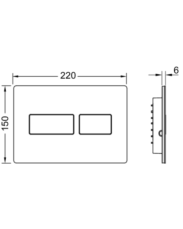 TECEsolid metalinis vandens nuleidimo klavišas, pasirinkite spalvą