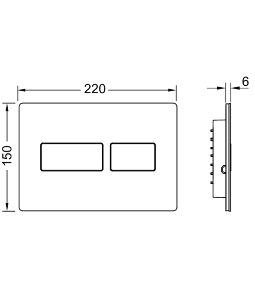 TECEsolid metalinis vandens nuleidimo klavišas, pasirinkite spalvą