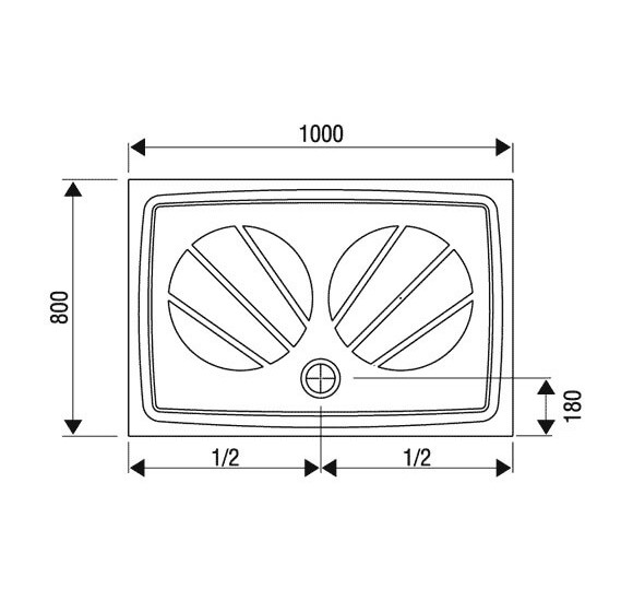 Ravak dušo padėklas Gigant Pro 80x100-120cm, 90x120 cm