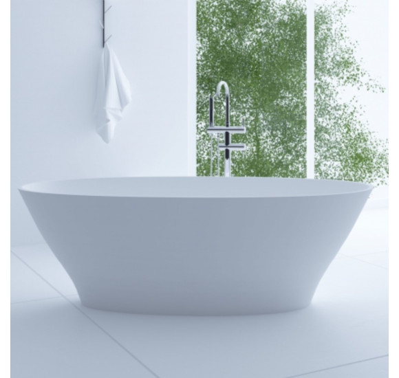 Akmens masės vonia Aura Galatea 1 balta, 183x89