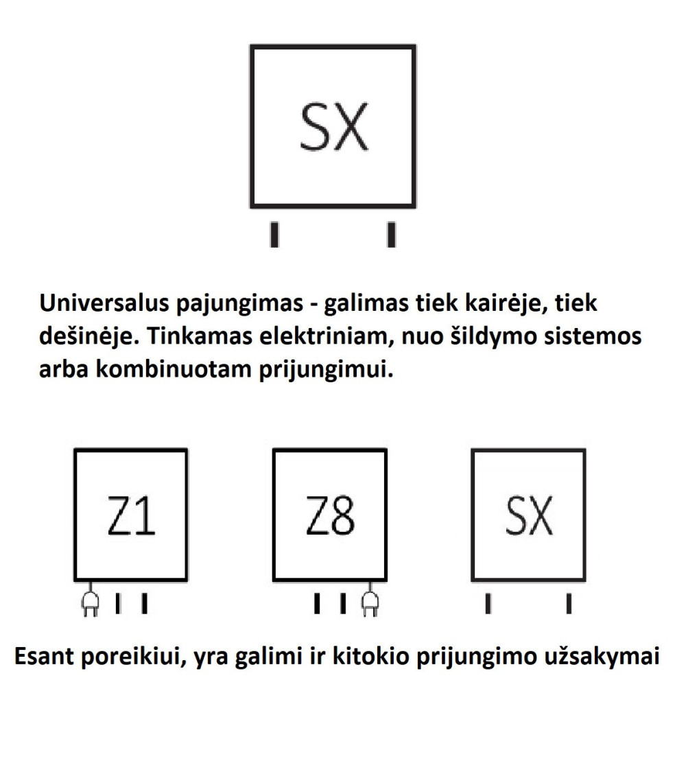Terma ZigZag rankšluosčių džiovintuvas 60-178cm