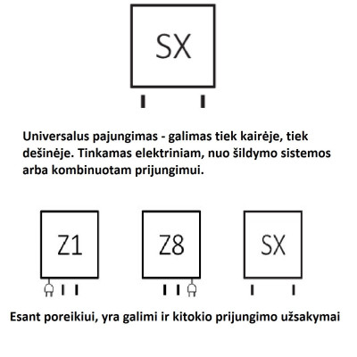 Terma ZigZag rankšluosčių džiovintuvas 60-178cm