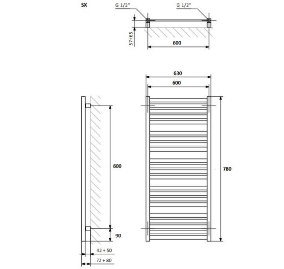 Terma rankšluosčių džiovintuvas "MARLIN"