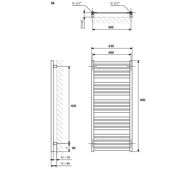 Terma rankšluosčių džiovintuvas "MARLIN"