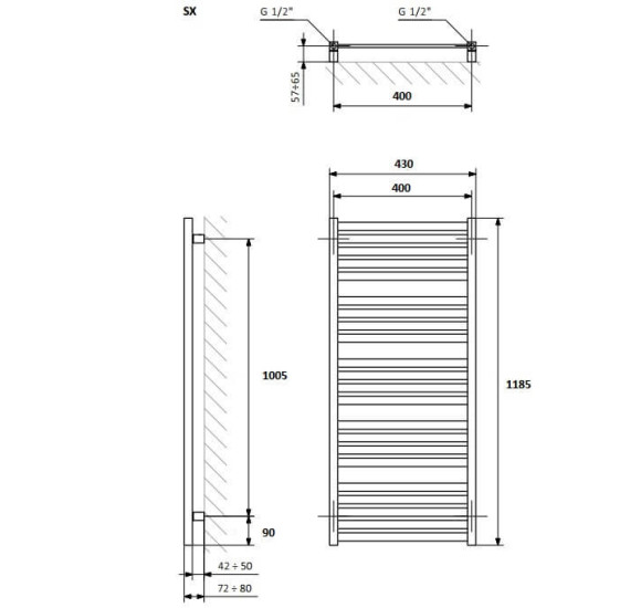 Terma rankšluosčių džiovintuvas "MARLIN"
