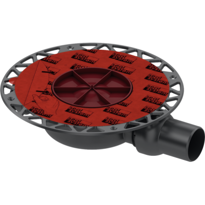 Tece Drainpoint S DN 50 ypač plokščias sifonas su Seal System universaliu flanšu