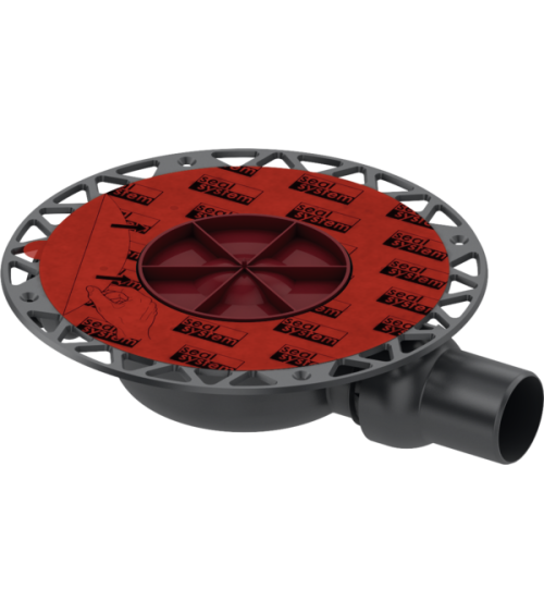 Tece Drainpoint S DN 50 ypač plokščias sifonas su Seal System universaliu flanšu