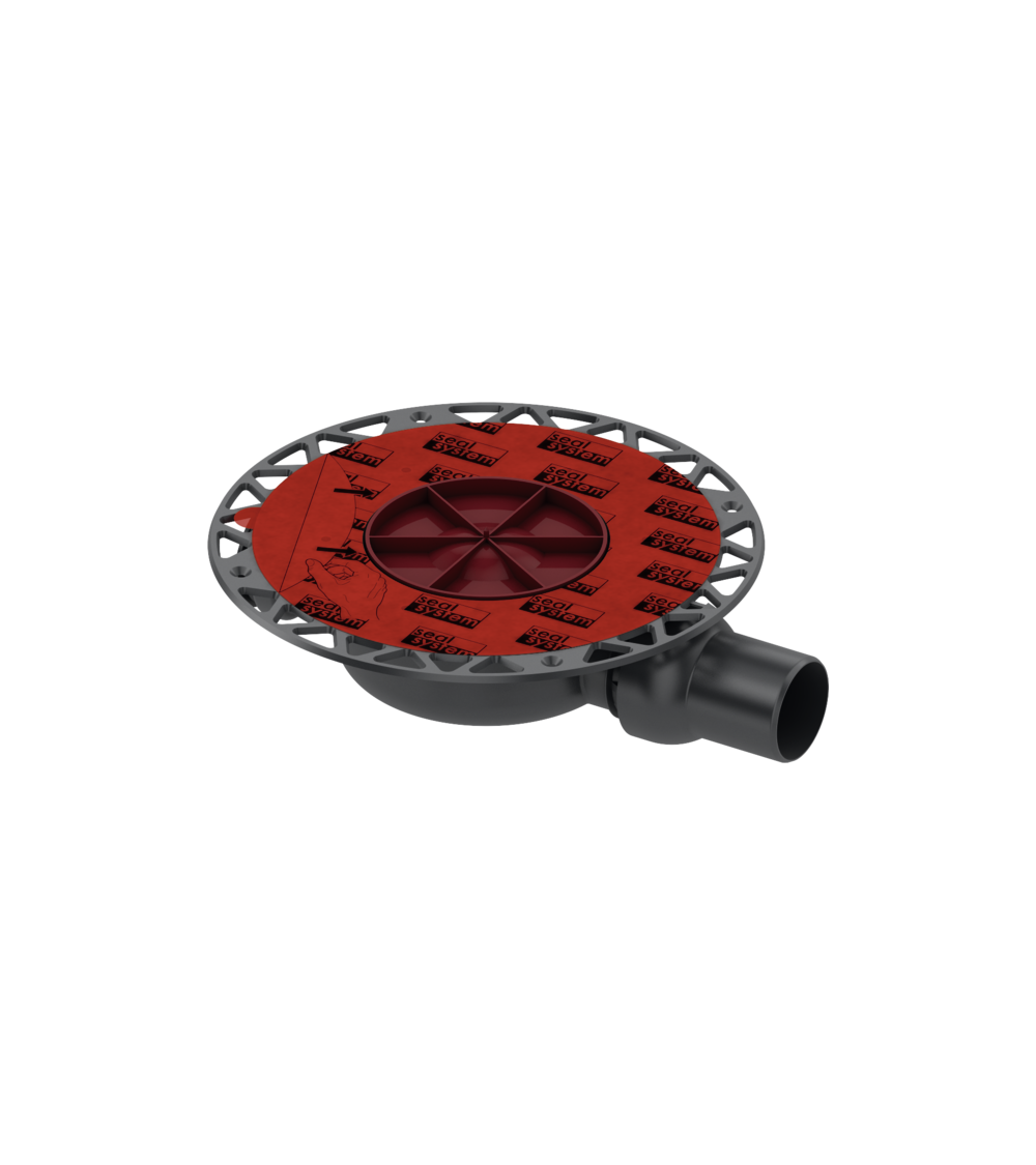 Tece Drainpoint S DN 50 ypač plokščias sifonas su Seal System universaliu flanšu