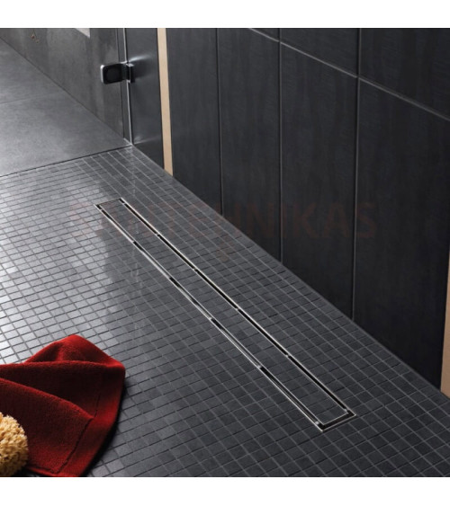 TECElinus dušo latakas su grotelėmis įklijuojamai plytelei 2in1, pasirenkami dydžiai-70,80,90cm