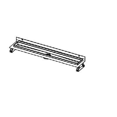 TECEdrainline tiesus dušo latakas, skirtas montuoti prie sienos