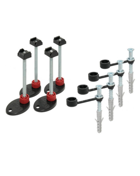 TECE reguliuojamos montavimo kojelės dušo latakams (92mm-139mm)