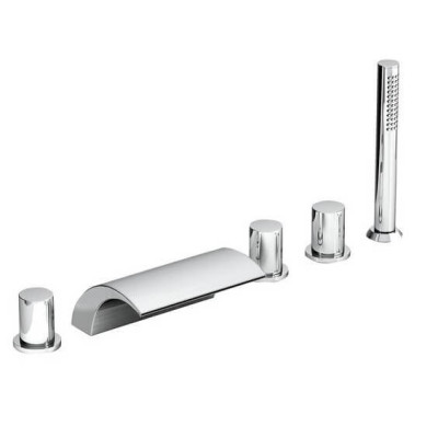 Ravak krioklinis penkių dalių maišytuvas iš vonios krašto, WF 025.00