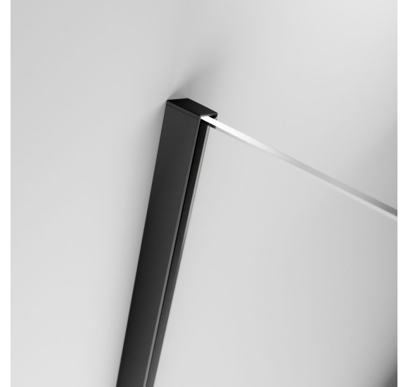 Radaway Furo Black Walk in stumdoma dušo pertvara 100-160cm