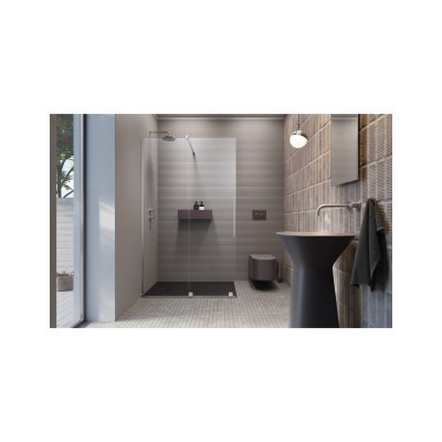 Radaway Furo Walk in nejudanti dušo sienelė chromo spalvos