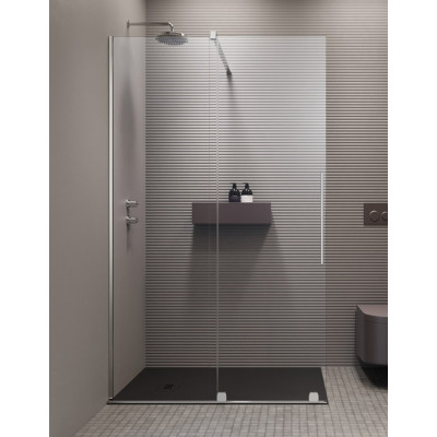 Radaway Furo Walk in nejudanti dušo sienelė chromo spalvos