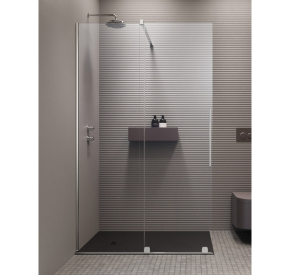 Radaway Furo Walk in nejudanti dušo sienelė chromo spalvos