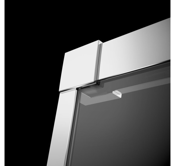 Radaway Idea KDJ dušo kabina, kairė pusė, chromo spalvos profiliai